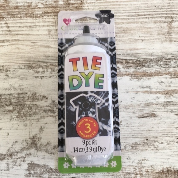 TIE Dye Kit Black 9 piece - Picture 1 of 5